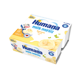 Humana Milk Minis Jogurta deserts ar banāniem 400g